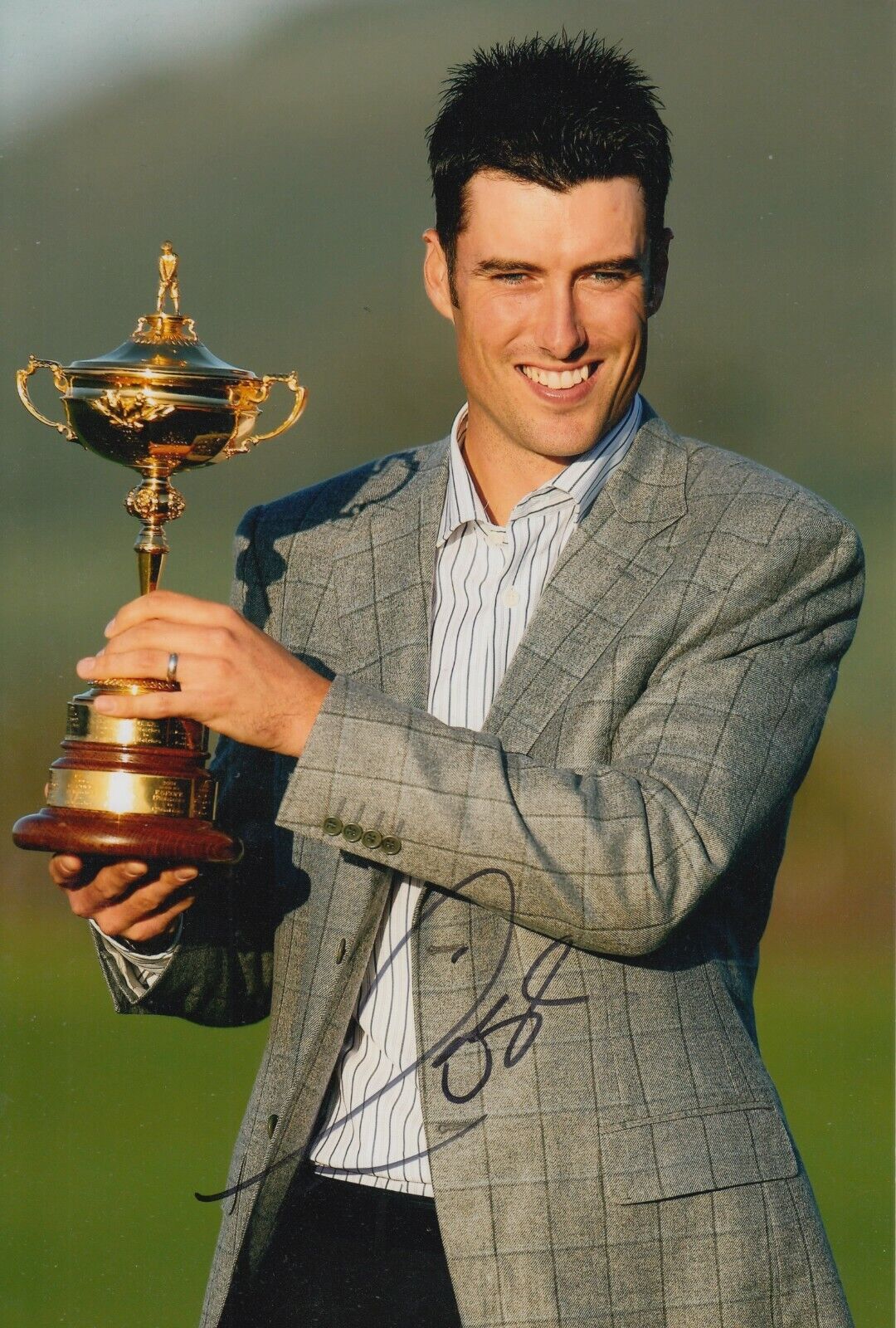 Ross Fisher Hand Signed 12x8 Photo Poster painting Golf Autograph Ryder Cup