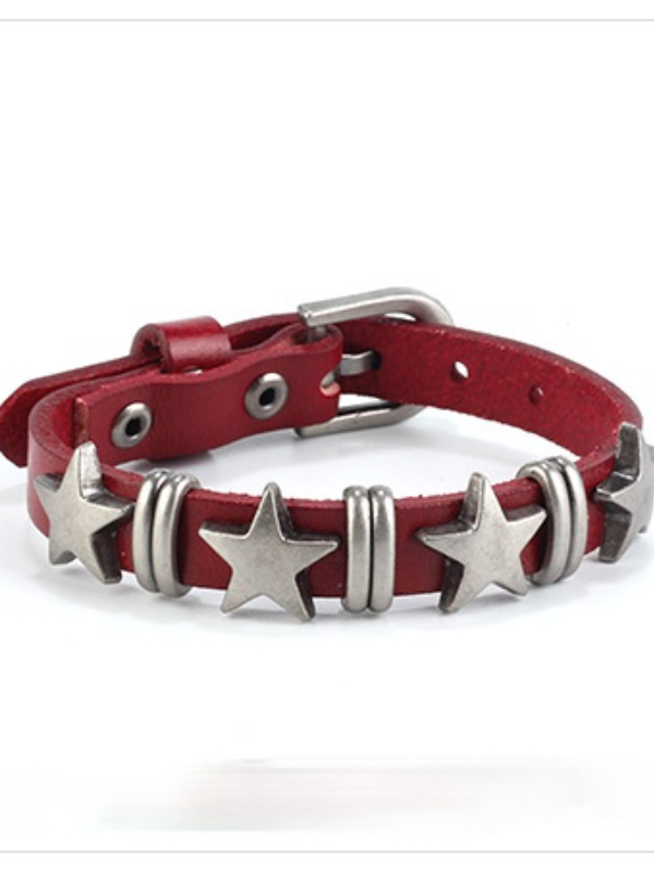 Punk Alloyed Star Adjustable Bracelet