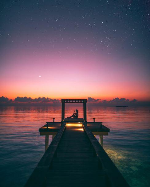 

Maldives at Night – Paint By Numbers - 40*50CM, 501 Original