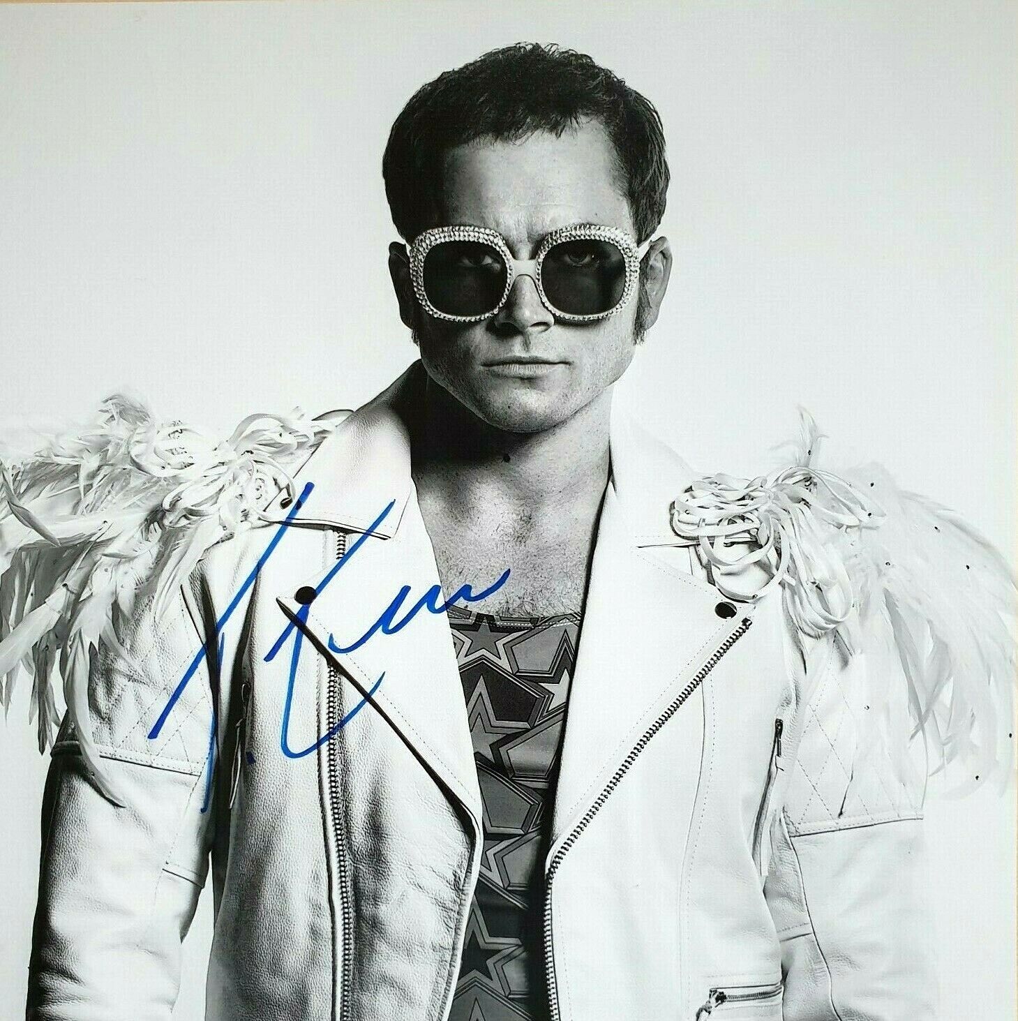 TARON EGERTON Signed Autographed Photo Poster painting EXACT VIDEO PROOF Rocketman Elton John