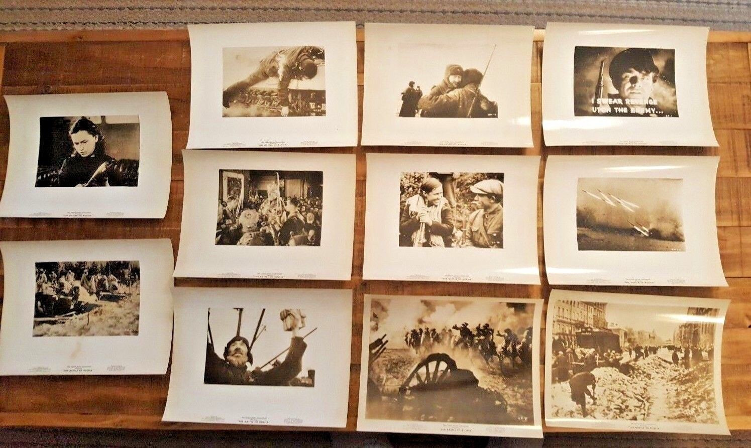 Set OF 12 Movie Promo Photo Poster paintings - US Gov't Presents - THE BATTLE OF RUSSIA