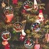 6pcs/set DIY Diamond Special Shape Pearl Art Hanging Wooden Christmas Tree Ornament Kit