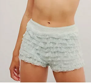 Nigikala Sexy Beach Hot Pants Lotus Side Wave Solid-Colored Lolita Low-Rise Shorts Skirt Girl