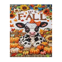 Autumn Pumpkin Cow - Pearls Painting