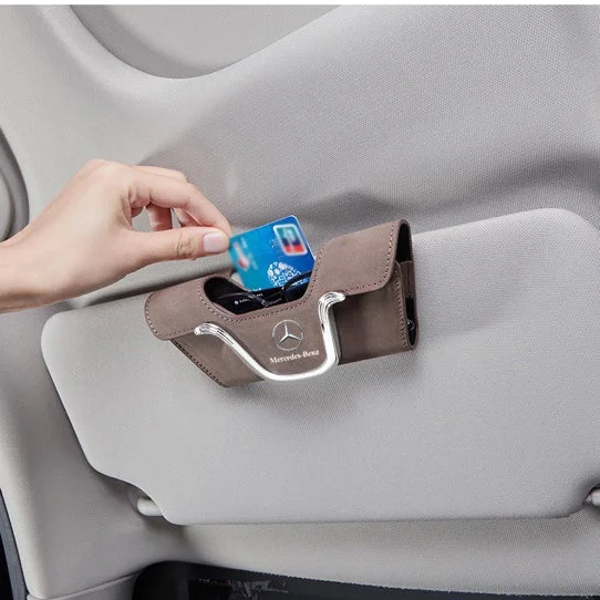 Fashion Suede Car Glasses Holder