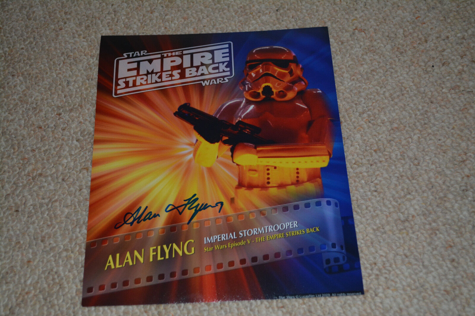 ALAN FLYNG signed autograph In Person 8x10 20x25cm STAR WARS Stormtrooper