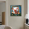 Diamond Painting-DIY Full Round Drill Frame Flower Pig