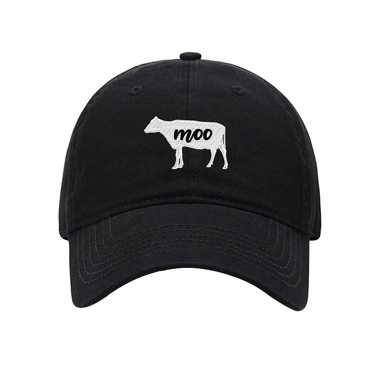 High Quality Cotton Baseball Cap Womens The Cow Embroidery Unisex Dad Hat For Men Adjustable Dropshipping Wholesale