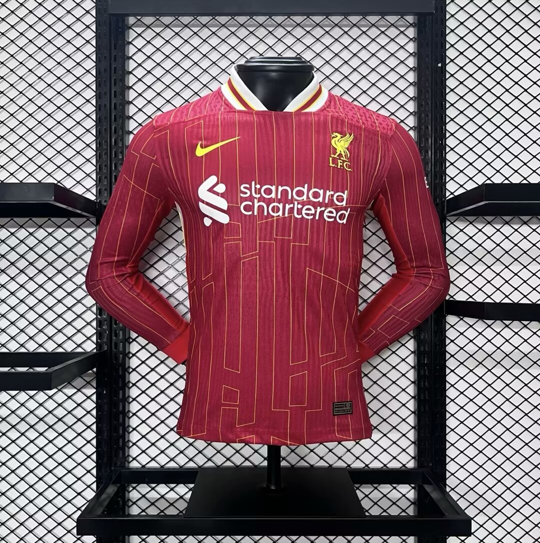 Liver.pool 24-25 Home Long Sleeve Jersey - Player Version