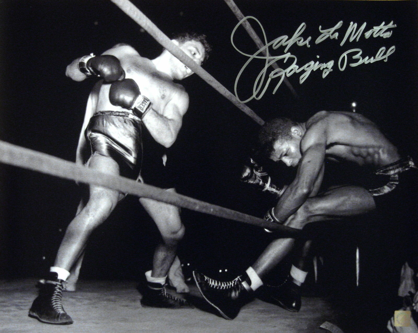 Jake LaMotta Raging Bull Autographed Signed 16x20 Photo Poster painting KO Sugar Ray ASI Proof