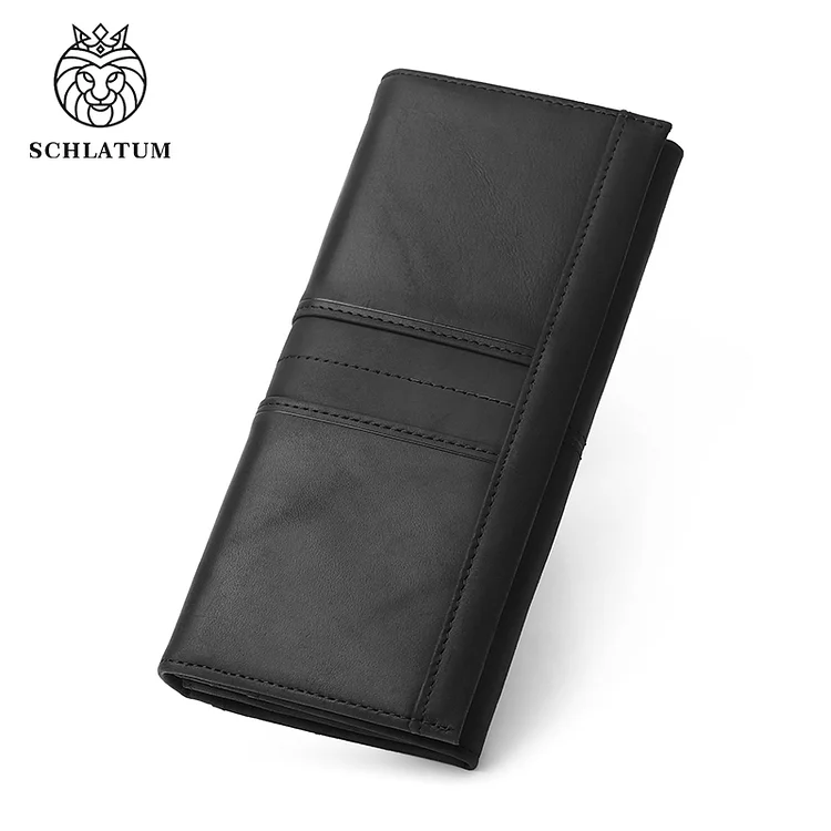 SCHLATUM Women Leather  Wallet Long Multifunction  Business Card Holder Purse Brand Fashion Female Purse_ viptrois