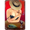 Woman Smoking a cigar - Vintage Metal Signs(12*16Inch)-Pin-up-girls