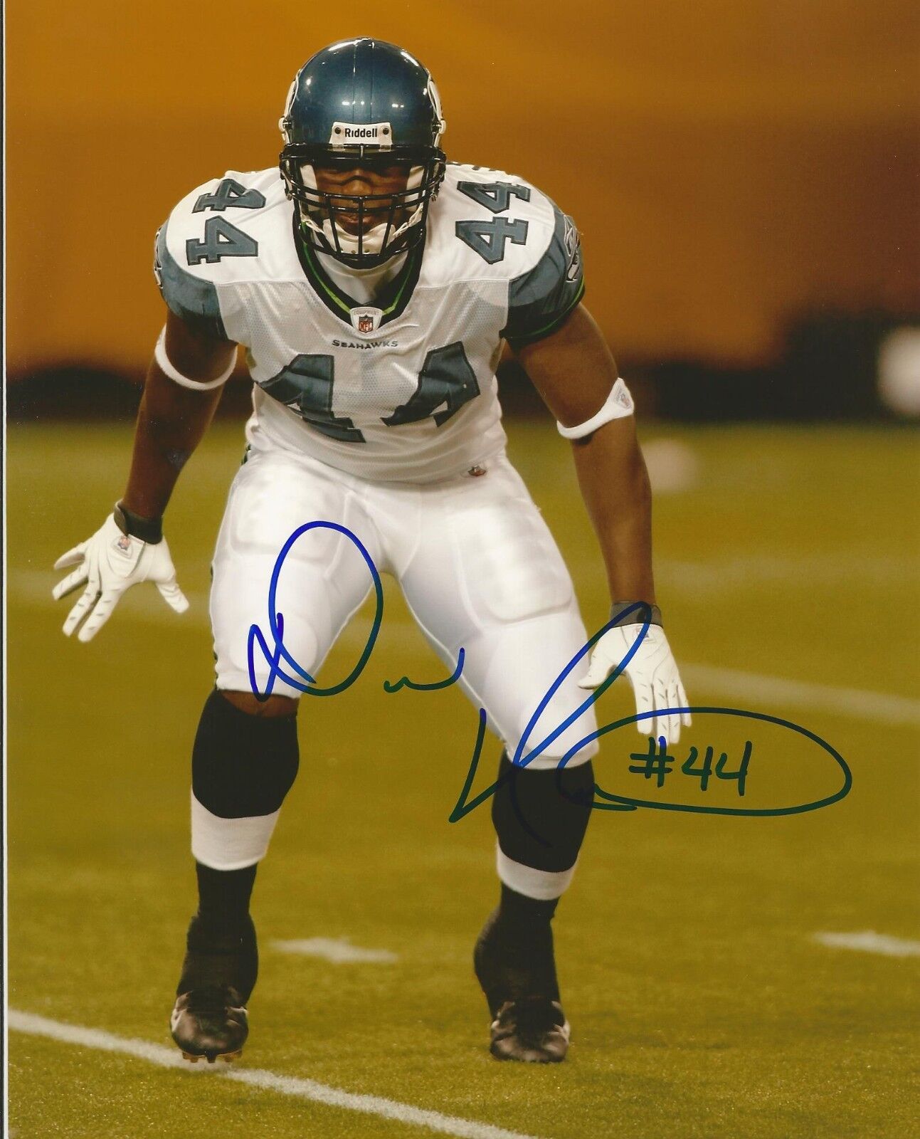 DAVID HAWTHORNE SIGNED SEATTLE SEAHAWKS 8x10 Photo Poster painting