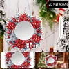 Christmas Flowers DIY Diamond Painting Mirror Kit Diamond Art Makeup Mirror