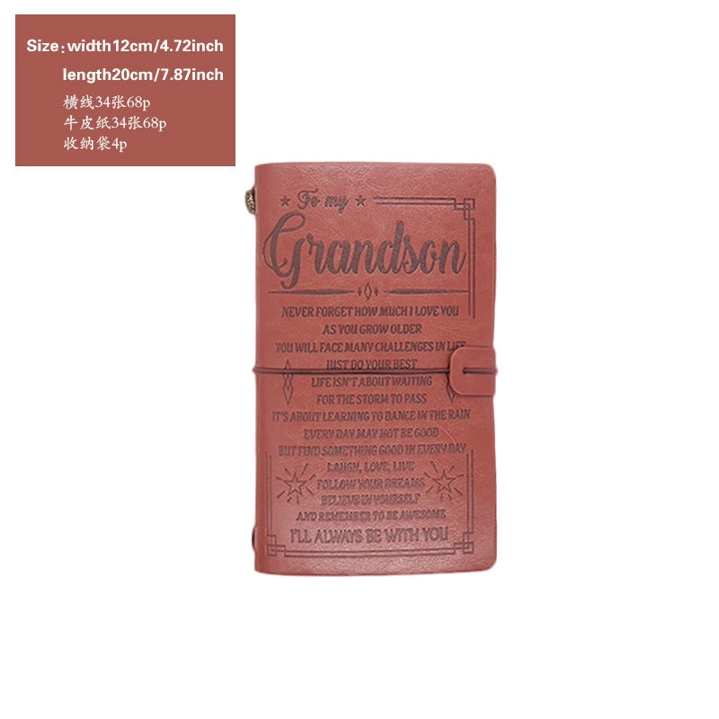 Creative Letter Imitation Leather Stationery Travel Journal Book Notebook