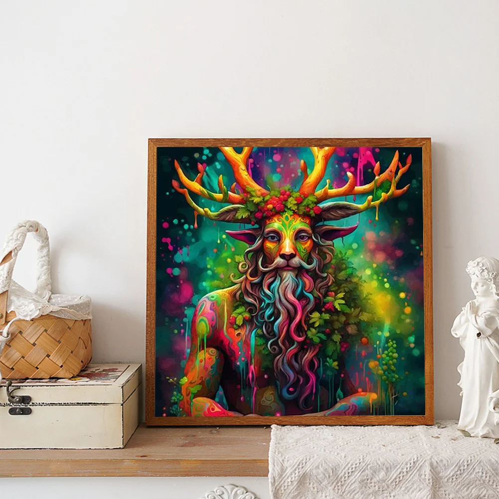 Diamond Painting - Full Round Drill - Nature Man(Canvas|40*40cm)