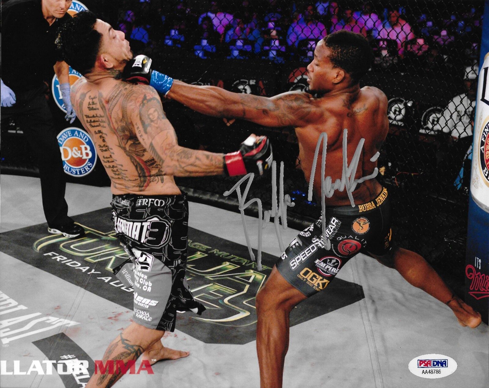 Bubba Jenkins Signed Bellator MMA 8x10 Photo Poster painting PSA/DNA COA Picture Autograph UFC 5