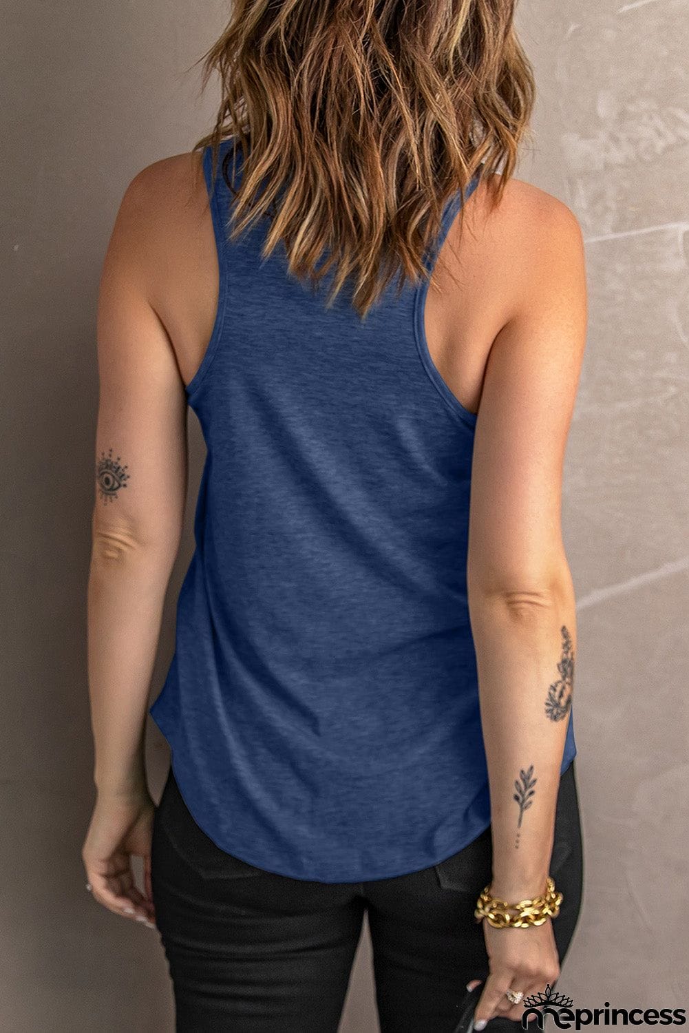Comfy Blue Racerback Tank Top