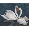 White Swan-14CT Stamped Cross Stitch 52*40cm/20.47*15.75in