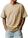 Men's Loose Breathable Pocket T-Shirt