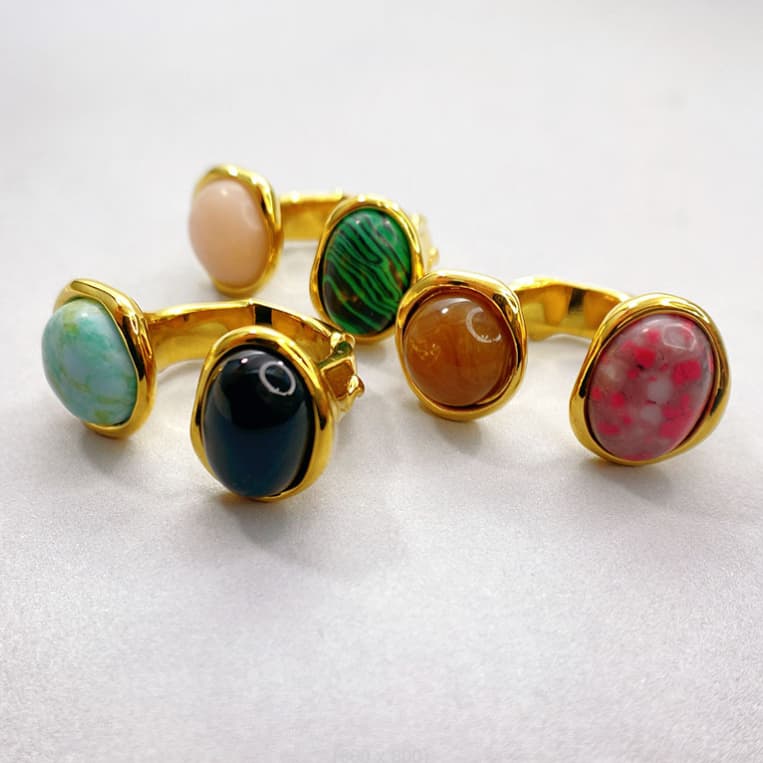 Natural Stone Rings