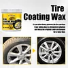 100g Tire Coating Wax Car Auto Tire Refurbishing Agent Dustproof Rim Cleaner Wax