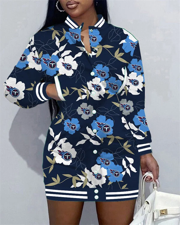 Tennessee Titans
Limited Edition Button Down Long Sleeve Jacket Dress