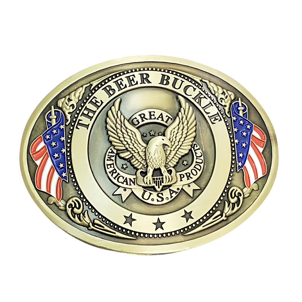 

Beer Head Belt Bottle Buckle Camping Can Holder (Eagle Ancient Bronze), Gold, 501 Original