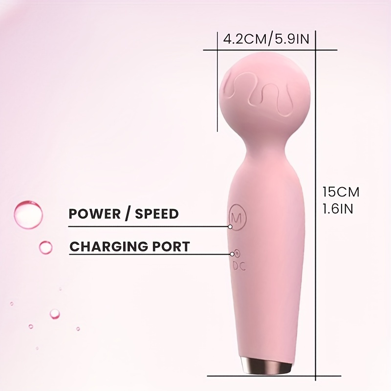 10 Modes AV Stick Vibrator, Waterproof USB Rechargeable Wand Massager