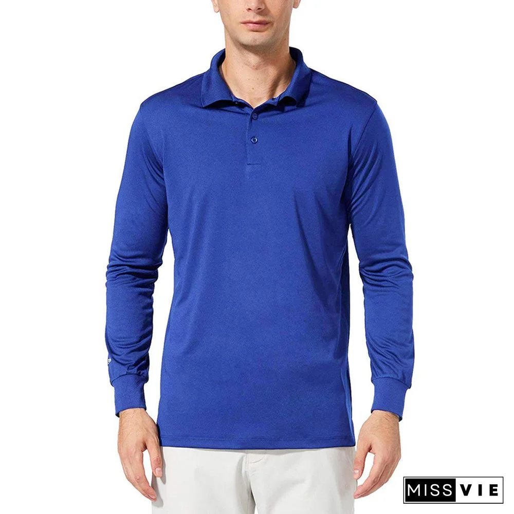 Men's Sportswear Long Sleeve Polos Shirts