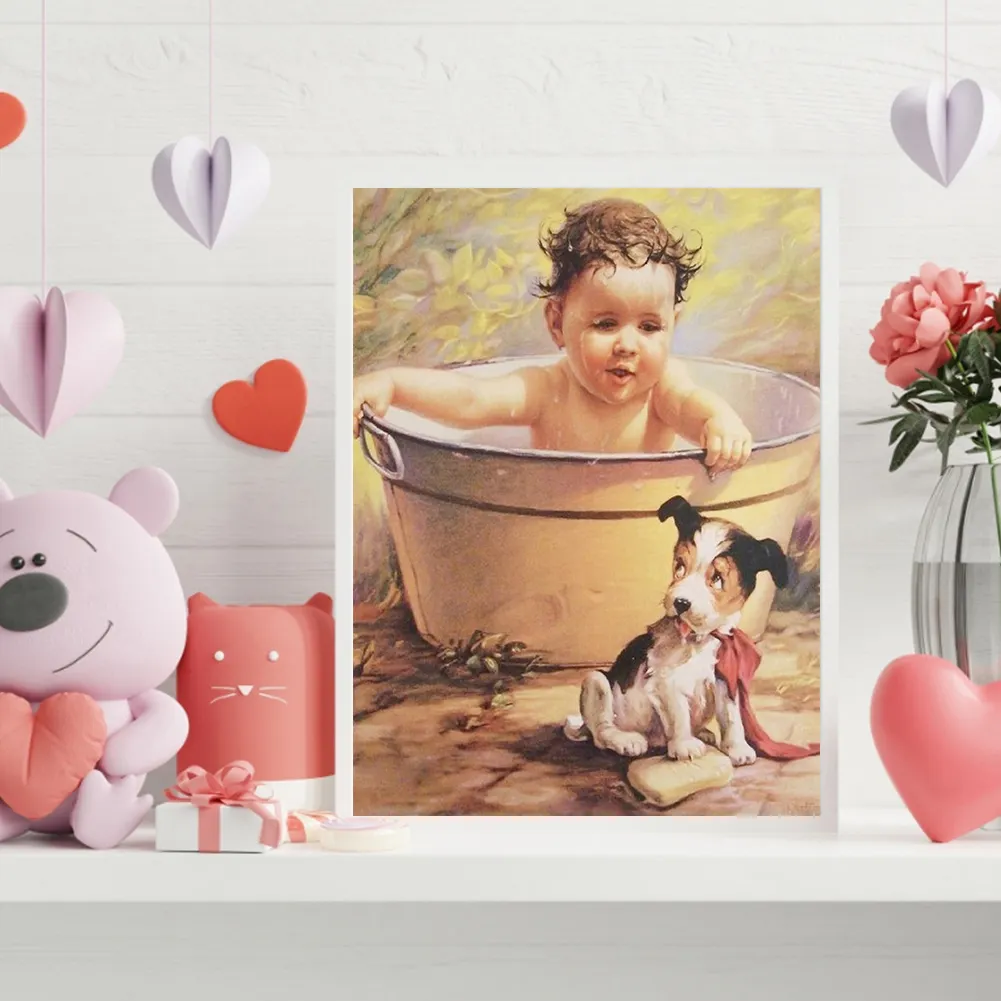 Full Round Diamond Painting 30*40cm - Baby