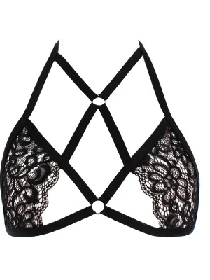 Sexy Lingerie Lace Bandage Hanging Neck Bra