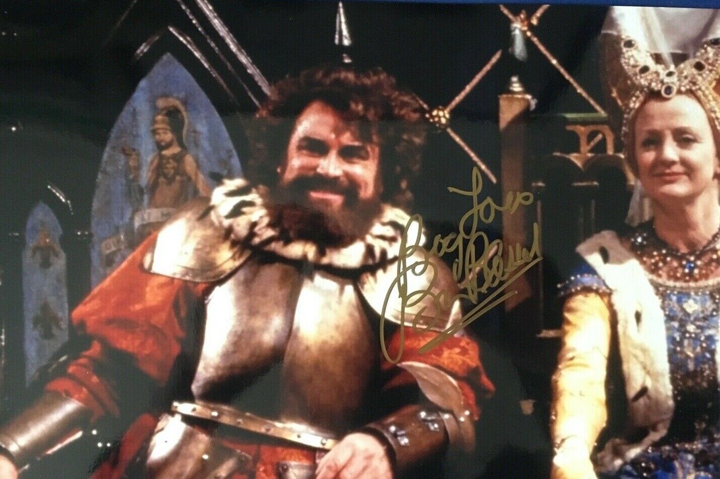 BRIAN BLESSED - LEGENDARY BRITISH ACTOR - EXCELLENT SIGNED Photo Poster paintingGRAPH