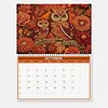 2027 New DIY Diamond Painting Flower Owl Wall Calendar Kit 12-Month Flip Calendar Design Home Decor