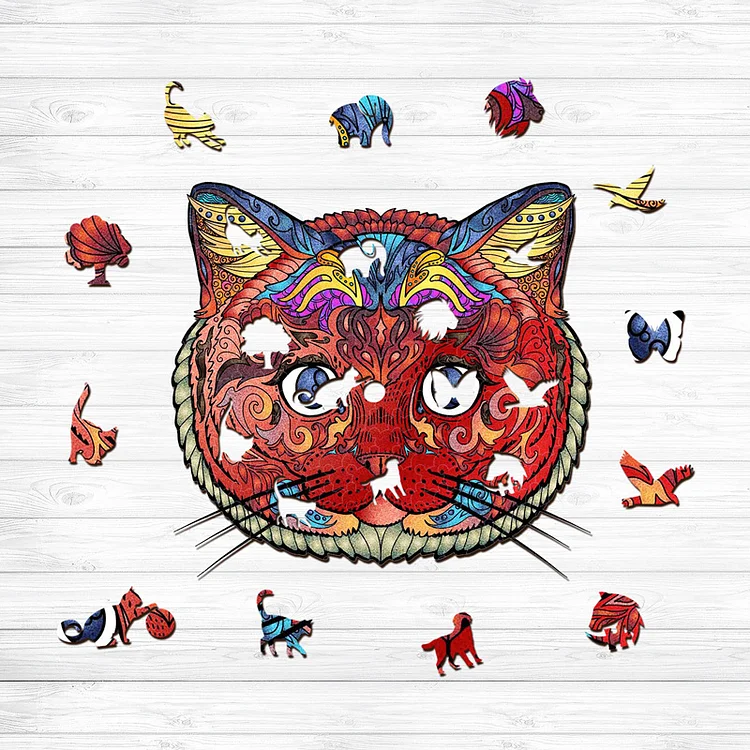 Ericpuzzle™ Ericpuzzle™Ornate Cat Wooden Puzzle