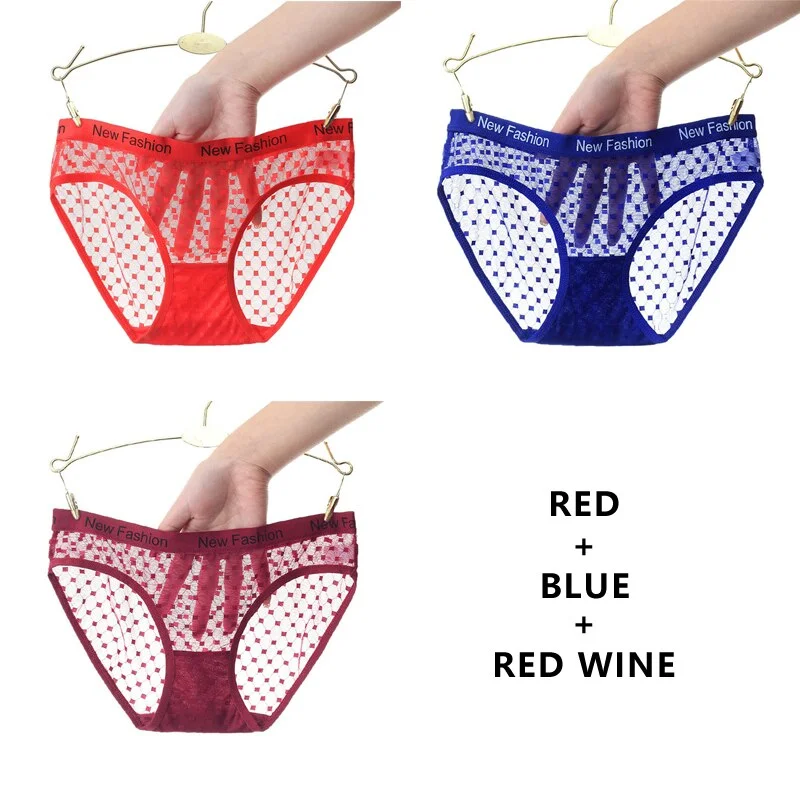Meet'r 3Pcs/lot Seamless Panty Set Underwear Sexy Female Transparent Intimates Low-Rise Briefs Japanese G String Lingerie