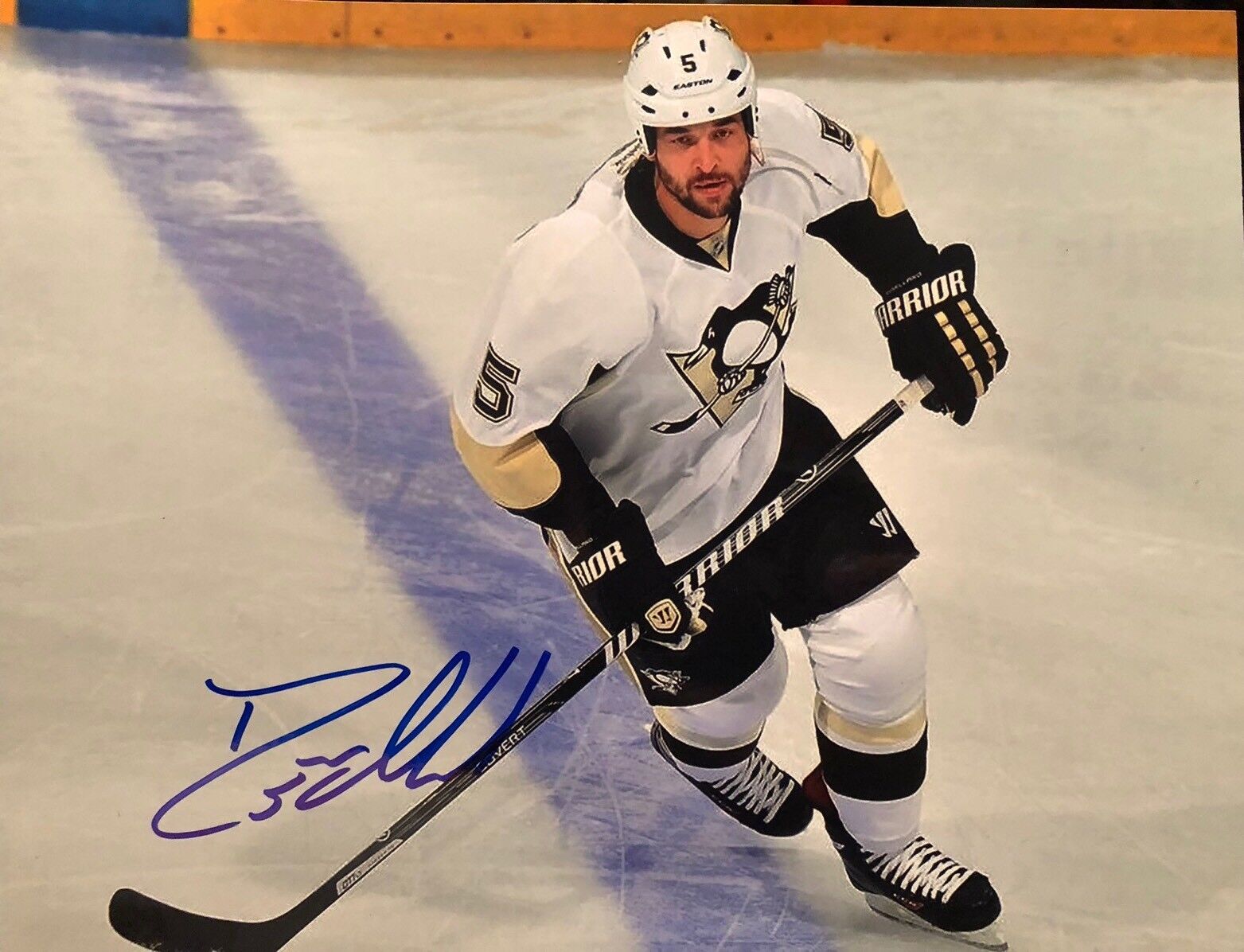 Deryk Engelland SIGNED 8X10 Photo Poster painting Penguins AUTOGRAPH Vegas Golden Knights