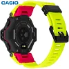 Rel&oacute;gio digital masculino de quartzo Casio GBD-H2000-1A9ER com pulseira de pl&aacute;stico de resina amarela neon tamanho regular