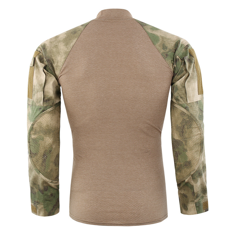 Stitching camouflage Frog Suit Loog Sleeve Fitness Pullover Crewneck Stitching camouflage Frog Suit Loog Sleeve Fitness Pullover Crewneck