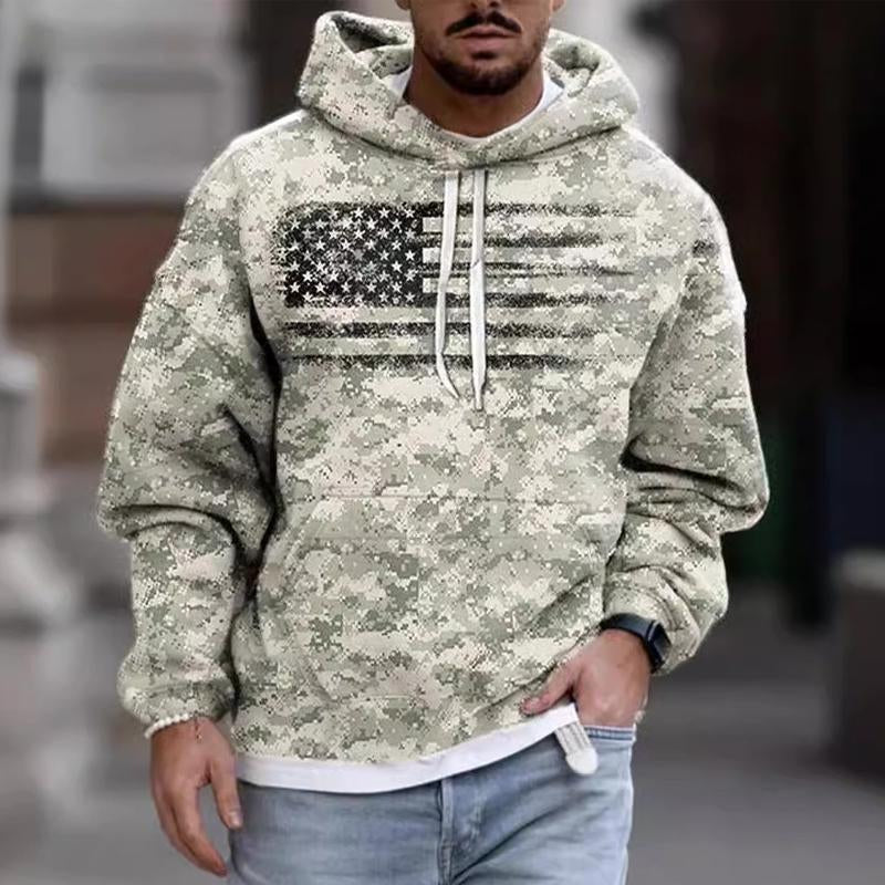 Men's Outdoor Camouflage Print Hoodie