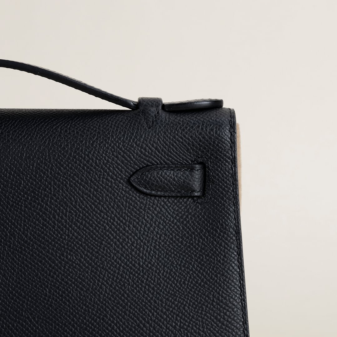 Kelly pochette Epsom 89 Noir RGHW