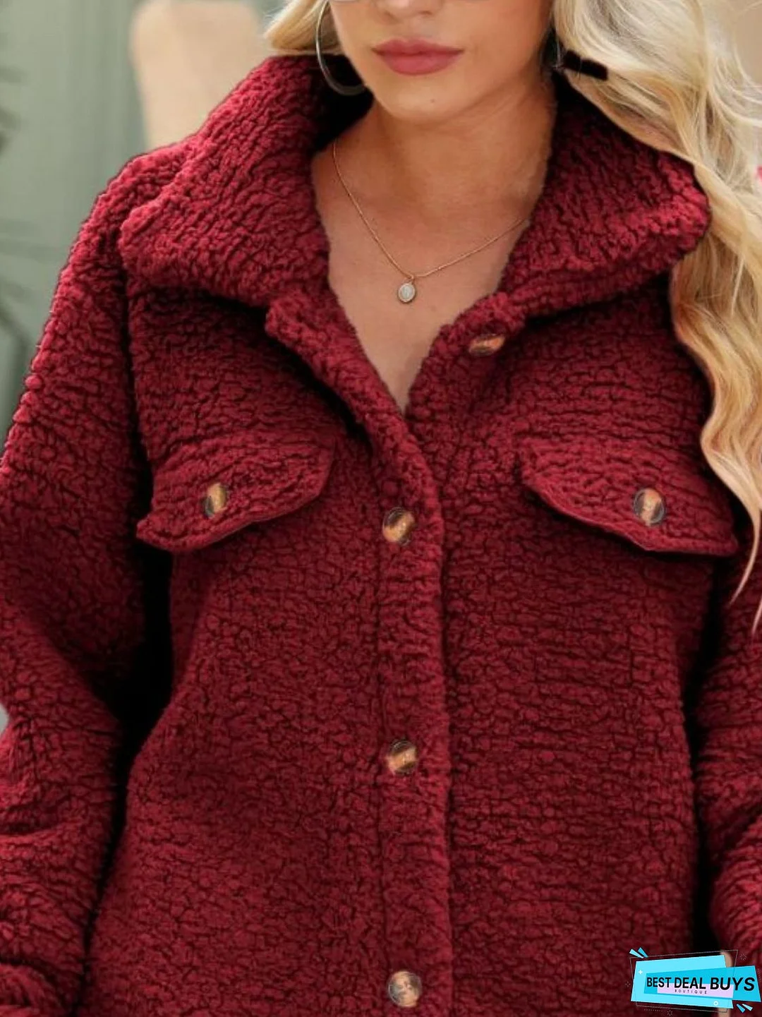 Button Down Collared Coat