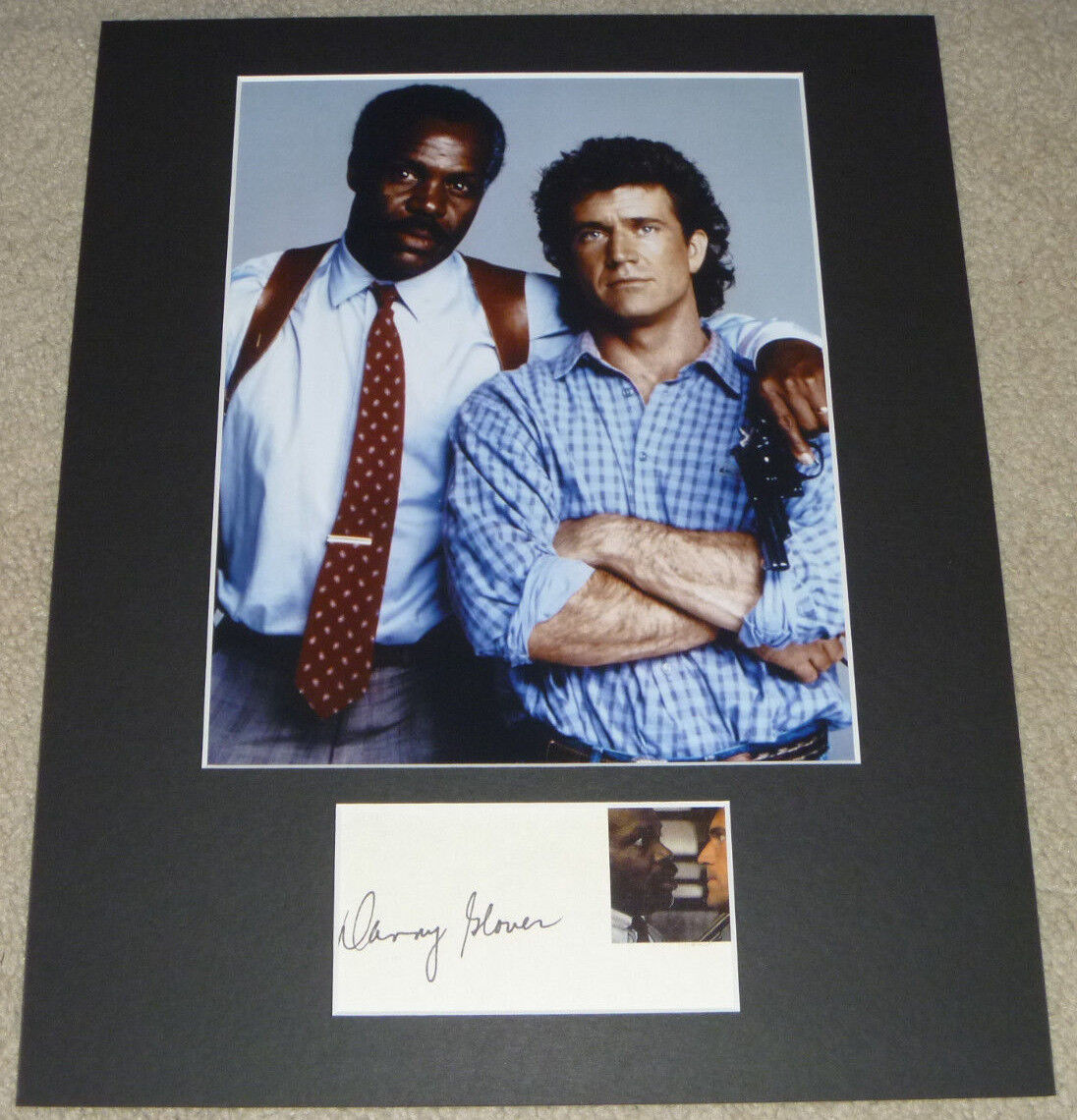 Danny Glover Authentic Signed Matted Photo Poster painting Display Autographed, Lethal Weapon