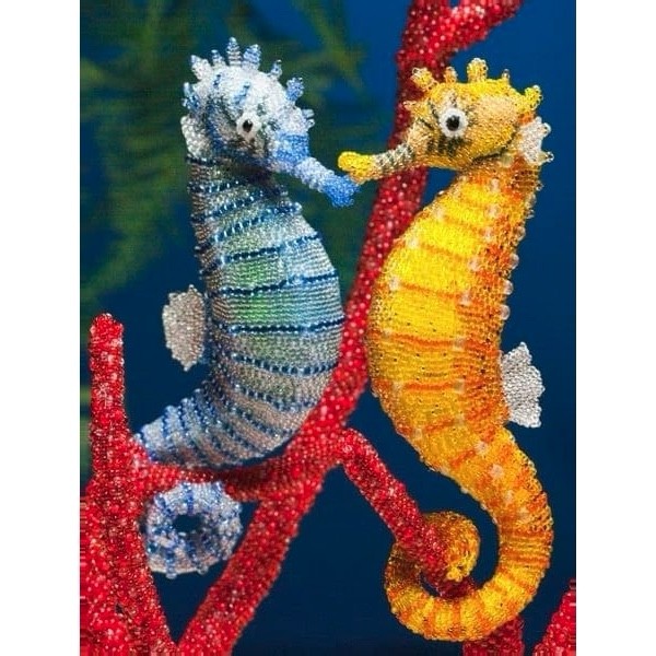 

30*40CM - Round Drill Diamond Painting - Hippocampus, 501 Original