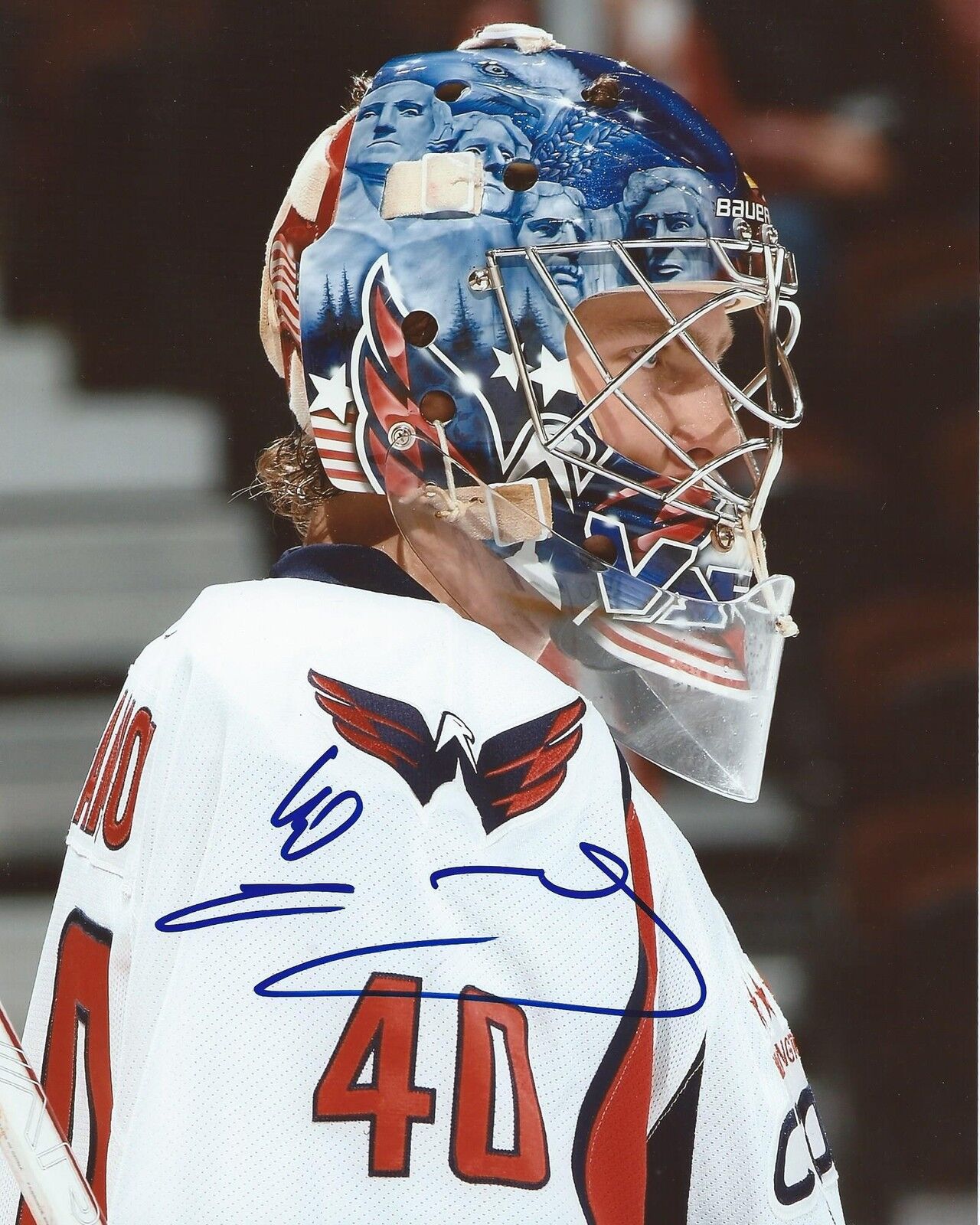 Semyon Varlamov Signed 8×10 Photo Poster painting Washington Capitals Autographed COA B