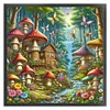 Mushroom House-16CT Stamped Cross Stitch 40*40cm/15.75*15.75in