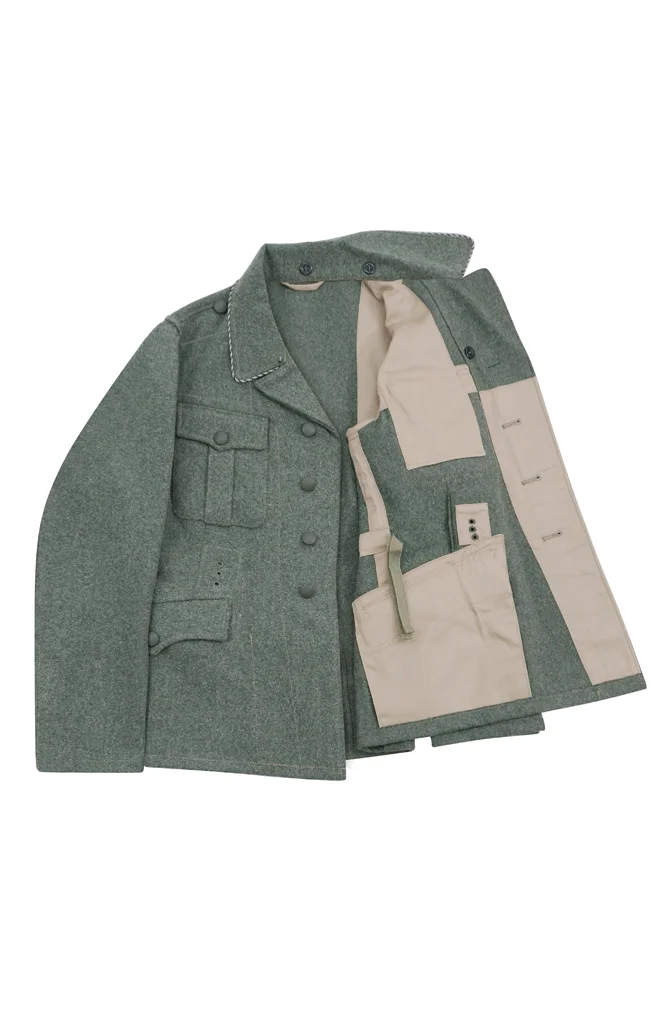  Elite German M1935 Fieldgrey Wool Tunic Feldbluse 4 Buttons German-Uniform