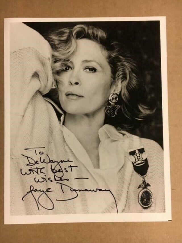 Faye Dunaway Autographed 8x10 Stunning Photo Poster painting Auction House COA