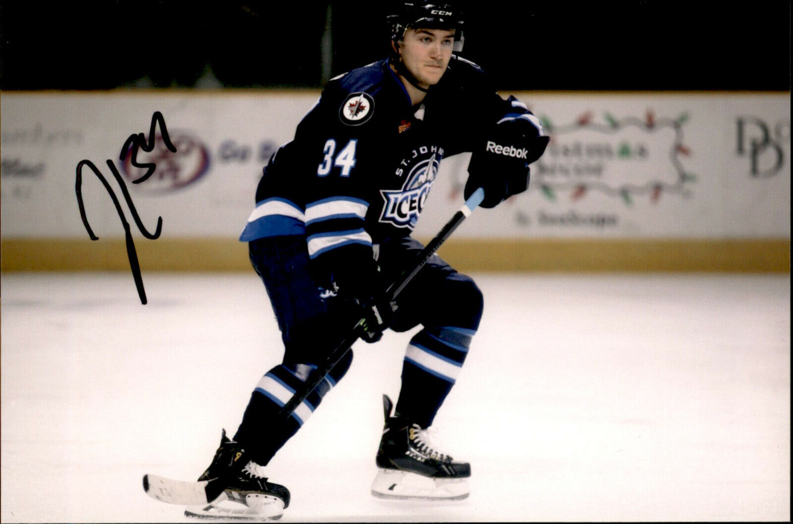 JC Lipon SIGNED autographed 4x6 Photo Poster painting ST JOHNS ICECAPS / WINNIPEG JETS