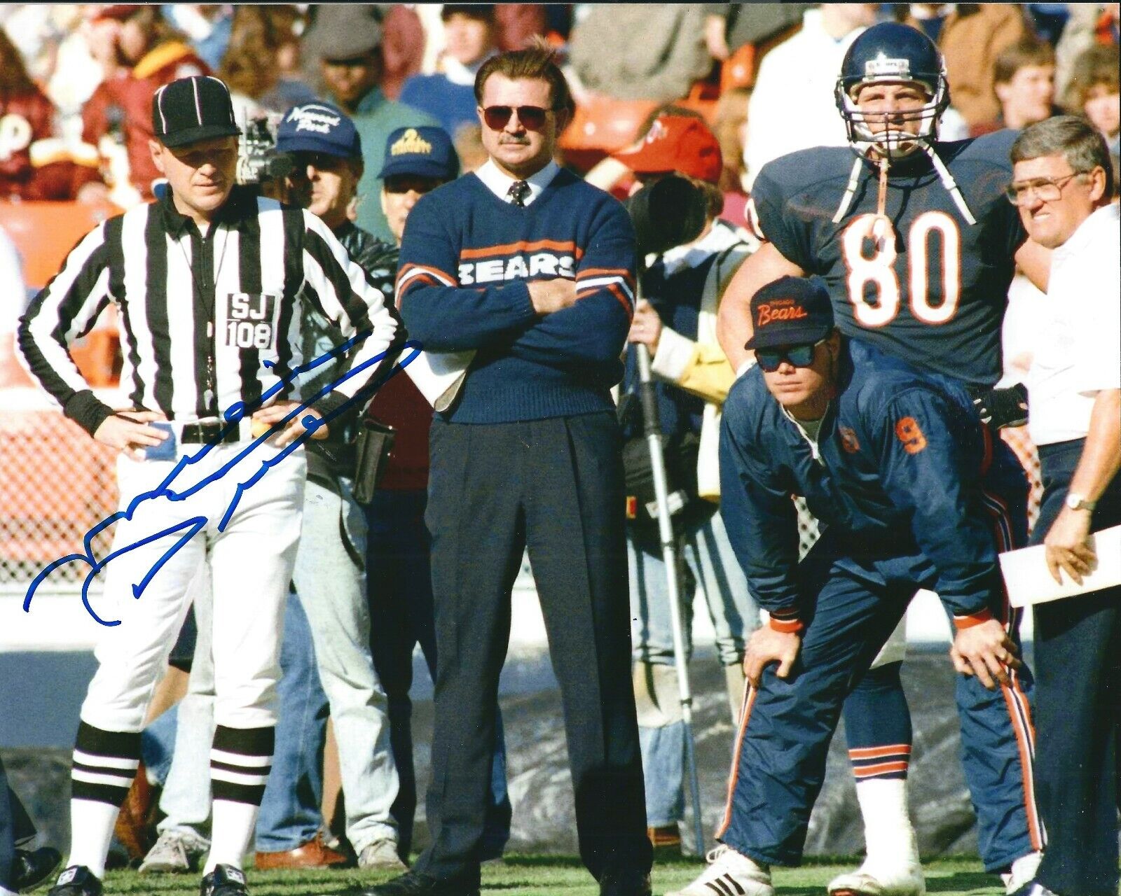 Autographed Mike Ditka Chicago Bears 8x10 Photo Poster painting w/COA